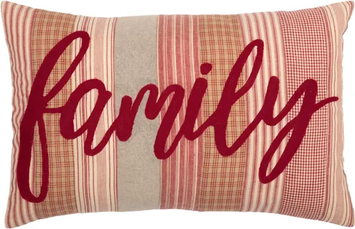 Vista 5 de VHC Brands Sawyer Mill - Almohada decorativa familiar azul para sofá, sofá o cama, 14 x 22 pulgadas