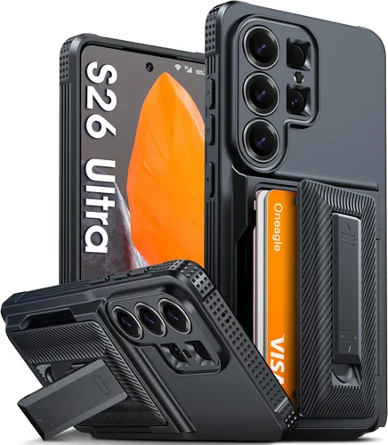 Vista 31 de Oneagle 360 - Soporte magnético giratorio para Samsung Galaxy S25 Edge Funda transparente [compatible con Magsafe], [30X anti-amarillo] Funda