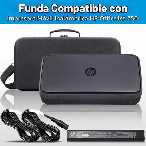 Vista 2 de co2CREA Estuche rígido de viaje para impresora portátil HP OfficeJet 250