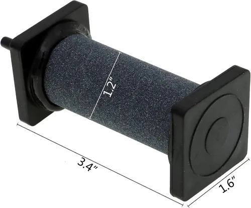 Vista 4 de ALEGI Acuario Air Stone Cilindro Bubbler con escudo plástico para hidropónico, tanque de peces (A3080 5pcs)