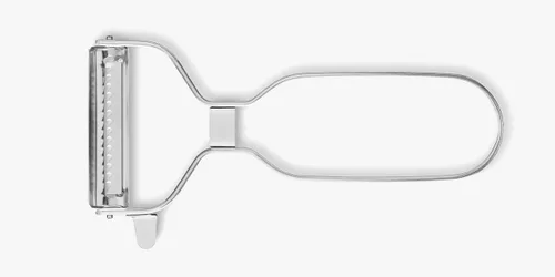 ARCOS Julienne Peeler. Cortador profesional cromado. Herramienta de cocina de acero inoxidable de 5.5 pulgadas para corte preciso. Gadget de chef