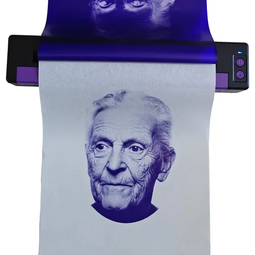 IOOIOO Impresora de plantillas de tatuaje de gama alta con papel de transferencia adicional
