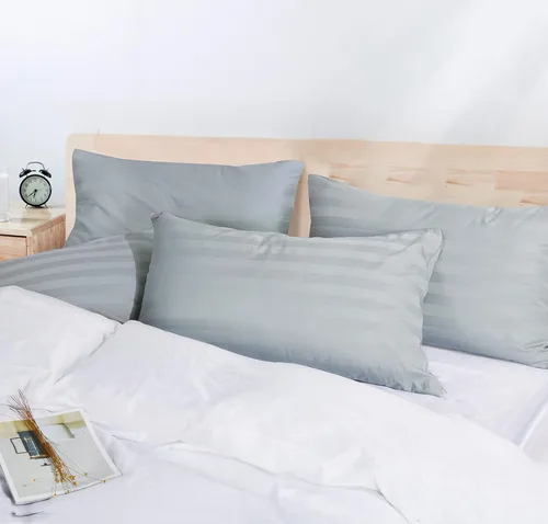 Vista 76 de Juego de 2 fundas de almohada 100% algodón egipcio, fundas de almohada refrescantes de 400 hilos, fundas de almohada suaves y transpirables con Beige