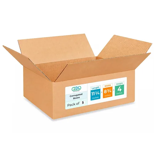 Vista 233 de IDL Packaging Paquete de 5 cajas de envío altas de 8 x 8 x 48 pulgadas, extra resistentes de 200 libras frente a caja regular, cajas de mudanza