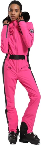 Vista 16 de GSOU SNOW Traje de esquí para mujer, traje de nieve de una pieza, para snowboard, delgado, aislante, impermeable, resistente al viento