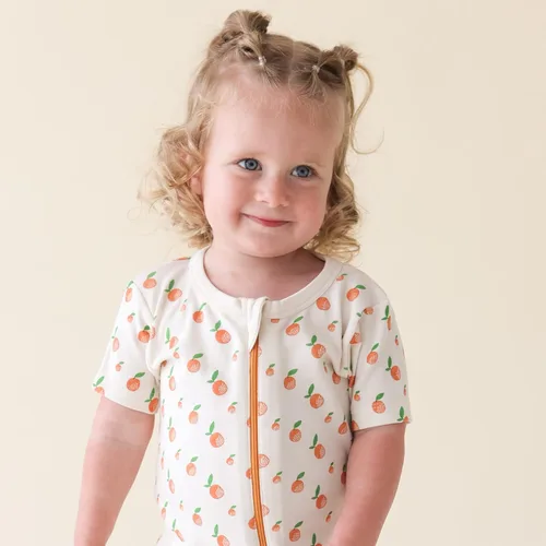 Vista 2 de PARADE Mameluco de manga corta con cremallera '2 vías' con estampado orgánico