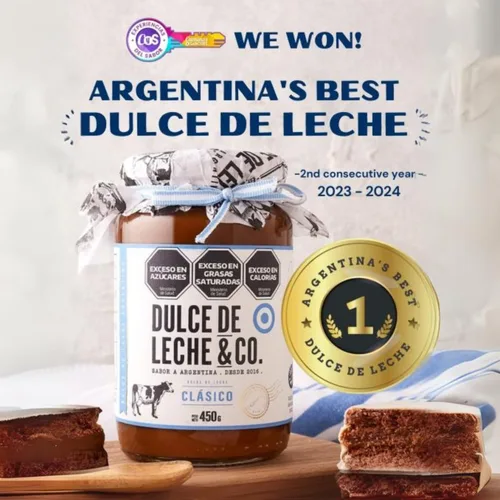 Vista 3 de Dulce de Leche & CO. Dulce de Leche Argentina - Leche de Caramelo - DDL&CO Premium 15.87oz (450 gr) (1)