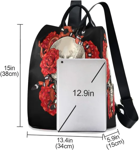 Vista 3 de ALAZA Mochila antirrobo para mujer, bolso de moda para hombro, multicolor (Multicolor16), Viajar