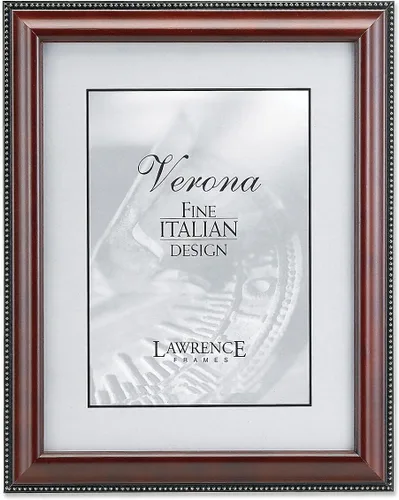 Vista 7 de Lawrence Frames Marco de fotos con acabado negro de 4 x 6 pulgadas, diseño de cuentas plateadas