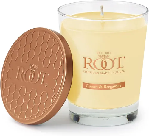 Vista 17 de Root Candles Velas perfumadas de cera de abeja Veriglass Premium, hechas a mano, mezcla de cera de abeja en panal, tamaño grande, vainilla francesa