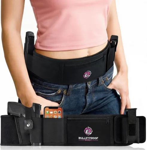 Funda de banda para el vientre para transporte oculto, funda de pistola para mujer, se adapta a Glock, Smith Wesson, Taurus, Ruger, Sig y más, funda