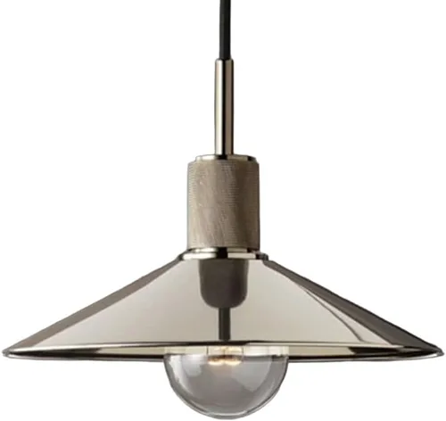 11" Pendant Light Industrial Hanging Lamp Vintage Kitchen Island Lighting Fixture, Retro Metal Pendant Lights for Bedroom Dining Room Farmhouse