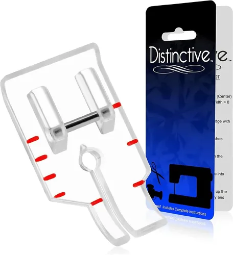 Vista 21 de Distinctive 1 – 4 (cuarto de pulgada) Quilting máquina de coser prensatelas para guía de borde con – Compatible con todos los vástagos Snap-On