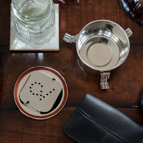 Vista 3 de CVAULT Recipiente grande de almacenamiento de 2 oz Hermético y resistente a la luz Acero inoxidable de grado alimenticio Incluye paquete de 8