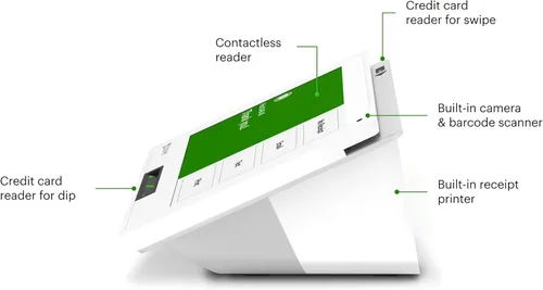 Vista 2 de Clover Mini v.3 (versión más reciente) con cajón de efectivo - Requiere procesamiento a través de POS de alimentación