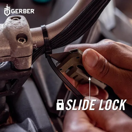 Vista 6 de Gerber Gear Prybrid Utility Cúter con barra de palanca, cuchillo multiherramienta de bolsillo con hoja retráctil, cuchillo para uso diario, gris