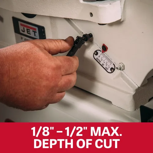 Vista 3 de JET Ensambladora de 8 pulgadas, cuchillo recto, 2 HP, 230V 1Ph (JWJ-8CS)