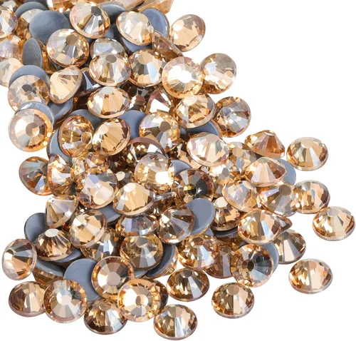 Vista 19 de Beadsland Hotfix - 1440 diamantes de imitación de cristal con parte trasera plana para manualidades, ropa, decoraciones de bricolaje, cristal AB