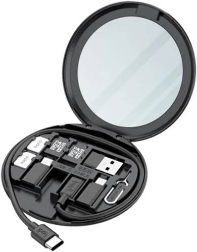 fonefunshop Budi - Funda para teléfono de viaje, 11 en 1, color negro