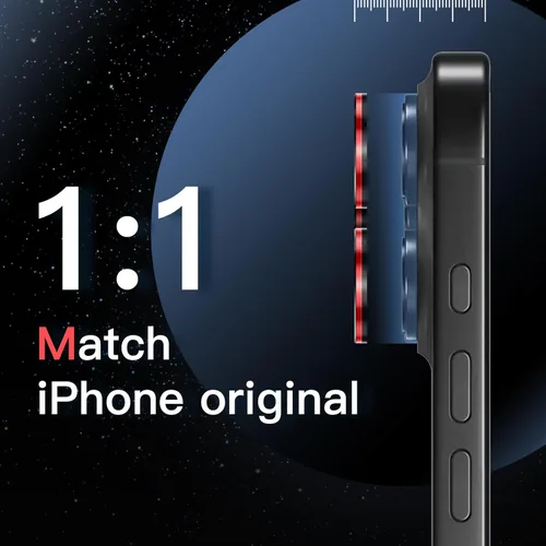 Vista 6 de JETech Protector de lente de cámara para iPhone 15 Pro de 6.1 pulgadas y iPhone 15 Pro Max de 6.7 pulgadas, cubierta de anillo individual de metal