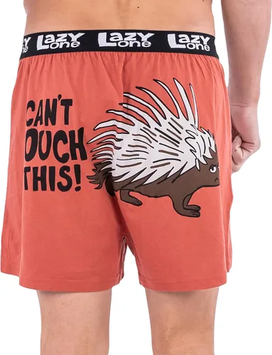 Vista 2 de Lazy One - Bóxer con animales divertidos, calzoncillos novedosos, ropa interior graciosa, regalos de broma para hombres