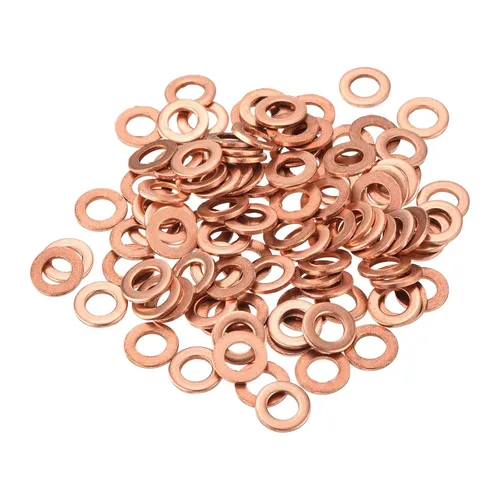 Vista 56 de MECCANIXITY 12 piezas de arandelas planas de cobre, arandelas de cobre planas métricas de sellado de 12x17x1.5mm mejoradas para conexiones