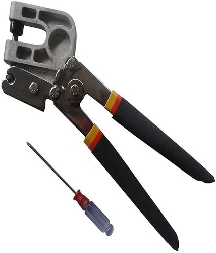 Vista 7 de Alicates de acero de alto carbono de 10 pulgadas, herramientas para paneles de yeso, herramienta de mano de prensado de fijación de marco de bloqueo