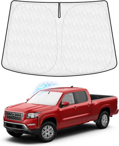 Vista 16 de KUST Parasol para parabrisas para Mazda 3 2010-2013, accesorios de ventana, parasol cubierta solar plegable, bloquea los rayos UV, mantiene