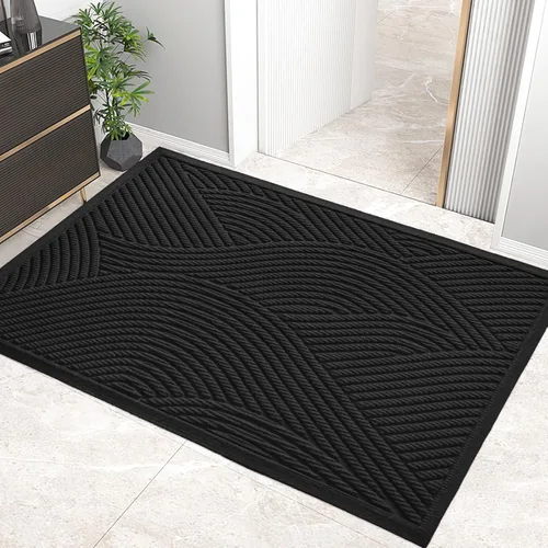 Vista 14 de HIYARD Tapete resistente para puerta delantera, absorbente, resistente a la suciedad fangosa, para puerta de bienvenida para interiores