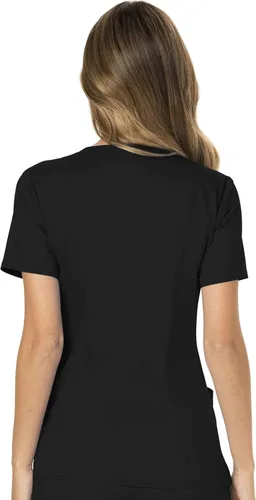 Vista 5 de Cherokee WW610 - Camiseta de ropa quirúrgica para mujer estilo cruzado falso para trabajar