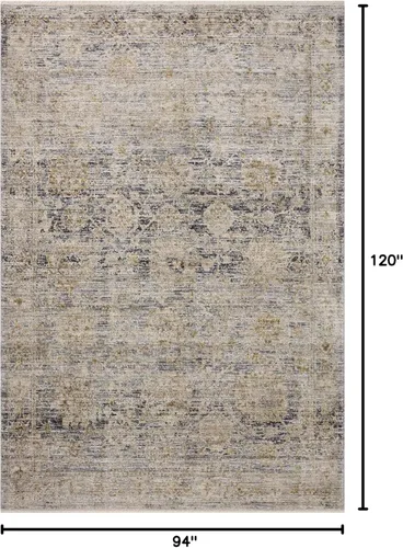 Vista 217 de Loloi Jean Stoffer Katherine Collection KES-02 Ocean/Coral 2'-7'' x 10'-0'', .25" Pile Height, Runner Rug