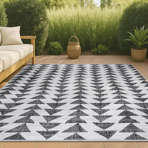 Vista 8 de JONATHAN Y SMB126E-210 Andratx - Alfombra moderna tribal geométrica para interiores y exteriores, estilo bohemio, rústico, fácil limpieza