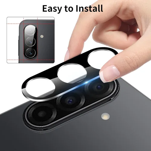 Vista 7 de Paquete de 3 protectores de lente de cámara para Samsung Galaxy A17, protector de cámara de vidrio templado, cubierta trasera de lente ultra HD