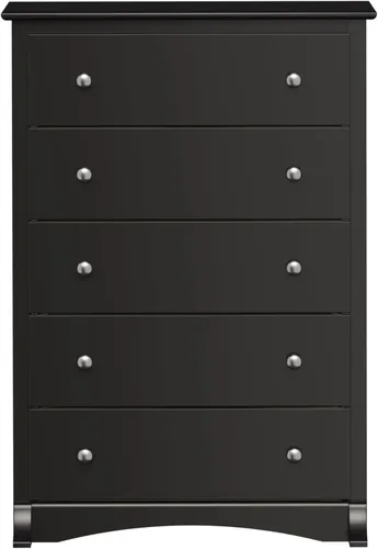Vista 41 de Prepac Cómoda rústica estilo casa de campo, cómoda negra para dormitorio, cómoda con 5 cajones de 18.5 pulgadas de profundidad x 27.5 pulgadas