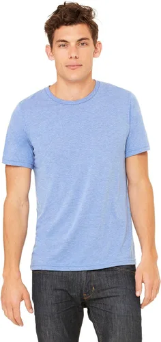 Vista 94 de Bella Canvas 3413c para hombre (1) Triblend verde + (1) Triblend rojo