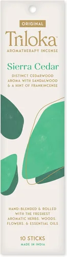 Vista 19 de Triloka Incienso original, rosa de noche, 10 varillas