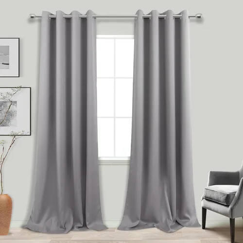 Vista 53 de KOUFALL Cortinas de Baño Aqua para Ventana, Juego de 2 Paneles Decoración Costera Cortinas Cortas Opacas para Ventana Pequeña de Cocina Puerta