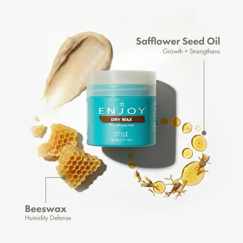 Vista 5 de Cera seca no grasa y flexible para cabello ENJOY (2.1 onzas)