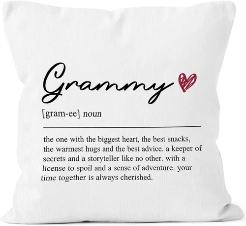 Vista 16 de Abuela Definition Gifts - Funda de almohada de 18 x 18 pulgadas, funda de almohada de cumpleaños para abuela española, decoración cuadrada