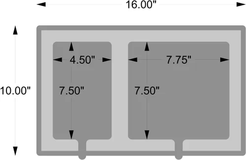 Vista 5 de SeaDek Tablero doble de 0.787 in para barco Teléfono celular de espuma y accesorios Dash de barco Parte trasera adhesiva Compartimentos