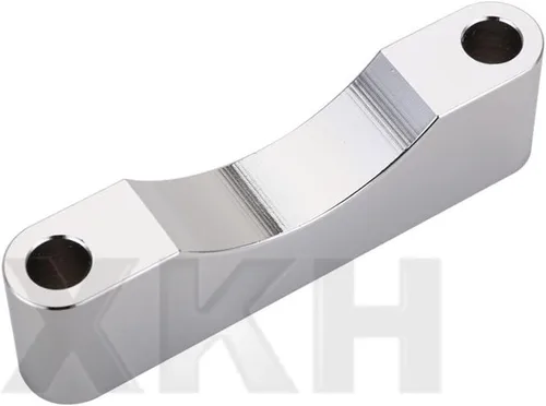 Vista 3 de XKH - Espaciador de guardabarros delantero compatible con Harley Touring FLHR Electra Glide FLTR 1984-2013 cromado [B075YLBSV8]