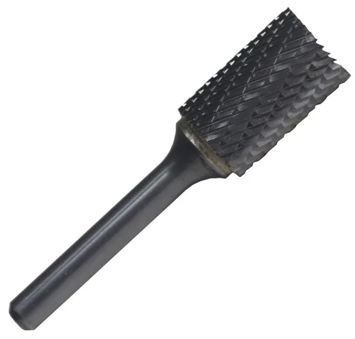 Vista 13 de Drill America SA-1 Rebaba de carburo/lima giratoria cilíndrica de doble corte para amoladora de troquel de 1/4" de diámetro x 5/8" de longitud