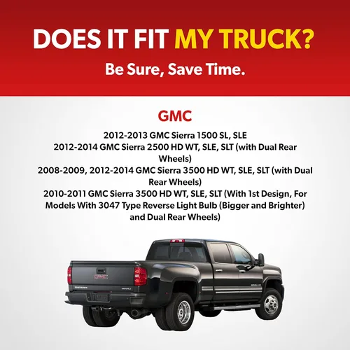 Vista 4 de Conjunto de luz trasera para Chevy Silverado 1500 2500 3500 GMC Sierra 2007 2008 2009 2010 2011 2012 2013 2014 Chevy Silverado 1500 2500 3500 - Se