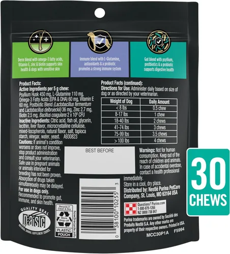Vista 8 de Purina Pro Plan - Suplementos veterinarios para perros de cuidado múltiple - Bolsa de 30