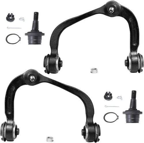 Vista 130 de Detroit Axle - Kit de suspensión frontal de 4 piezas para Chevrolet Aveo5 Aveo Pontiac G3 Wave Wave5 Suzuki Swift+, 2 brazos de control inferiores