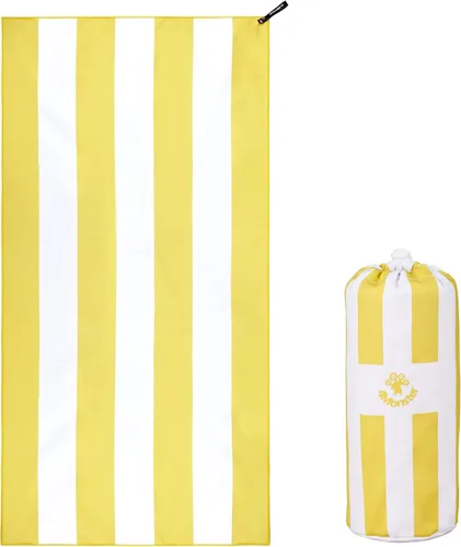 Vista 157 de 4Monster Toalla de playa de microfibra de secado rápido, toalla de viaje ligera súper absorbente para nadadores, toalla de camping sin arena