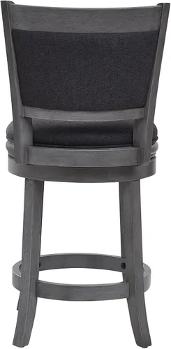 Vista 5 de Ball & Cast Taburetes giratorios tapizados para mostrador de cocina, taburetes de bar de 24 pulgadas de altura del asiento, silla de taburete