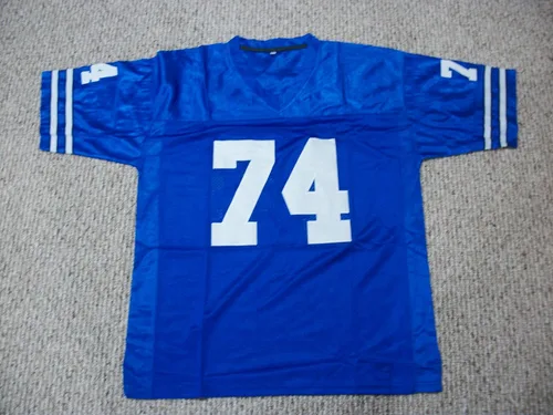 Vista 2 de Bob Lilly Jersey #74 Dallas Custom Stitched Old Blue Football Various Sizes New No Brand/Logos Size S