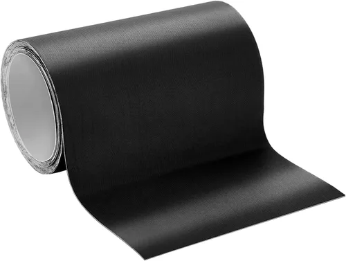 WILLBOND Parches de reparación de nailon de 3 x 79 pulgadas, parches de nailon para chaquetas, cinta de reparación autoadhesiva, kit de ropa Negro