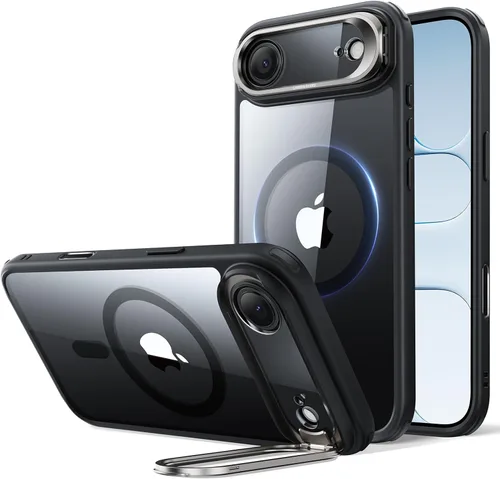 Vista 74 de ESR Funda para iPhone 14 Pro Max, Compatible con MagSafe, Funda Transparente para Teléfono con Soporte Stash Integrado para iPhone 14 Pro Max